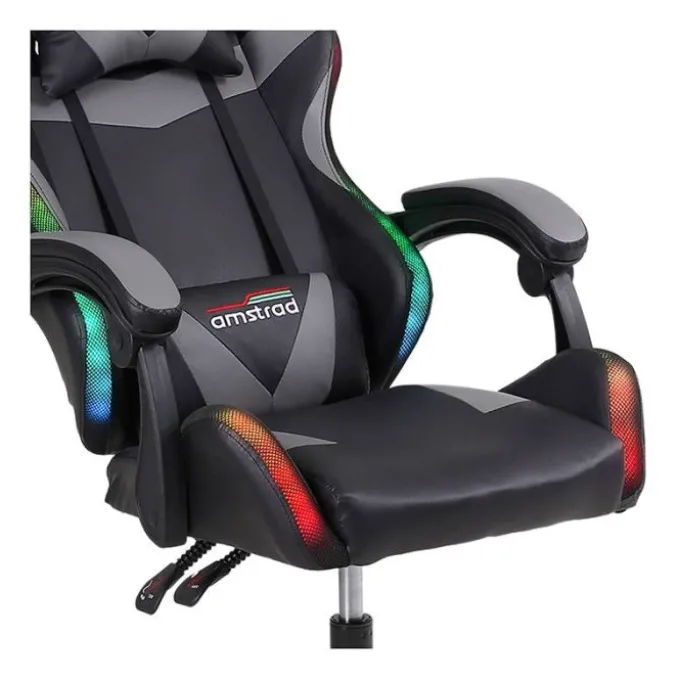 Chaise gaming AMSTRAD 900 LED Tiger Noir