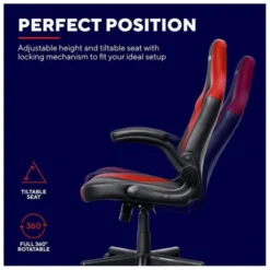 Chaise gaming TRUST GAMING RIYE Noir et rouge