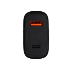 Chargeur allume cigare 2 ports USB-C et USB EDENWOOD 83W et + Câble USB-C / USB-C 1M Noir