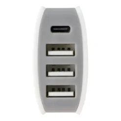 Chargeur allume cigare 4 ports USB-C et USB EDENWOOD 20W Blanc