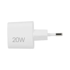 Chargeur secteur 2 ports USB-C 20W et USB 18W EDENWOOD Blanc