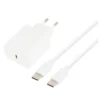 Chargeur secteur USB-C EDENWOOD 45W + Câble USB-C / USB-C 1M Blanc