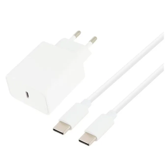 Chargeur secteur USB-C EDENWOOD 45W + Câble USB-C / USB-C 1M Blanc