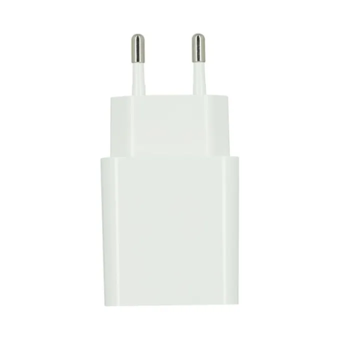 Chargeur secteur USB HIGH ONE 2,4AA + Câble Lightning / USB 1M Blanc