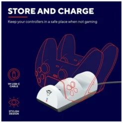 Chargeur TRUST GAMING duo manette PS5 GX