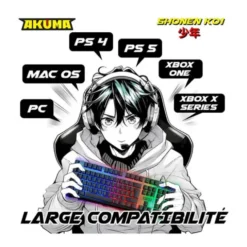 Clavier gamer AKUMA SHONEN K01 membrane