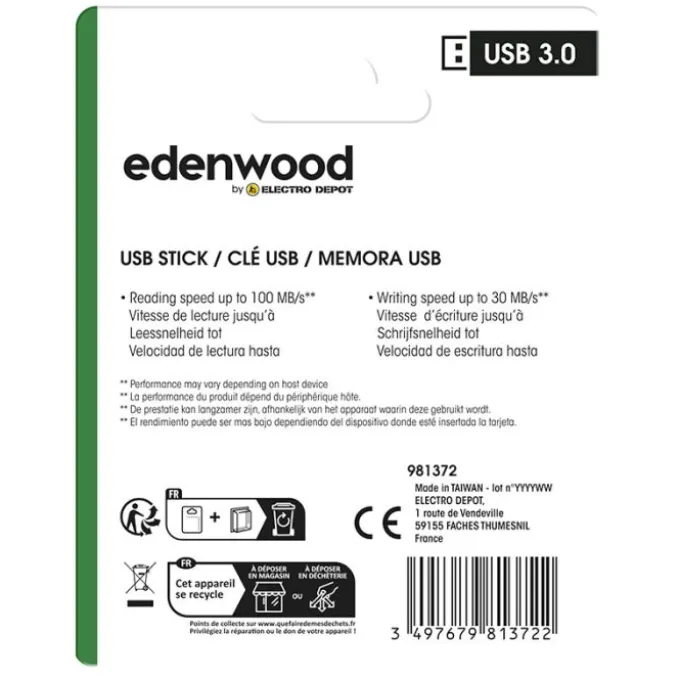 Clé USB 3.0 EDENWOOD 256Go