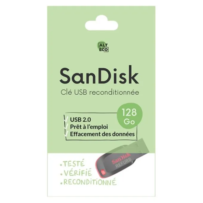 Clé USB SANDISK Cruzer 128Go reconditionnée