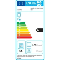 Cuisinière vitrocéramique VALBERG VC 5050 3CM W 701T