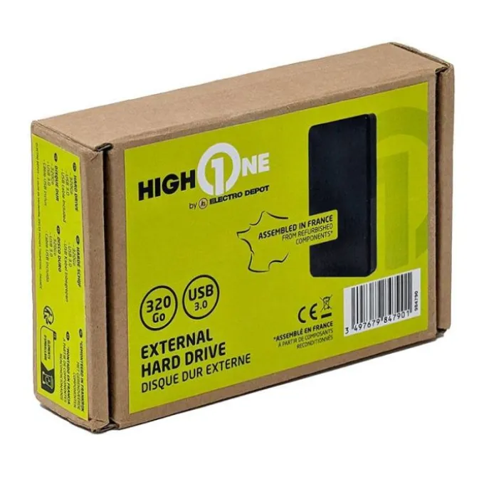 Disque Dur HIGH ONE 320Go USB 3.0 Reconditionné Grade A+