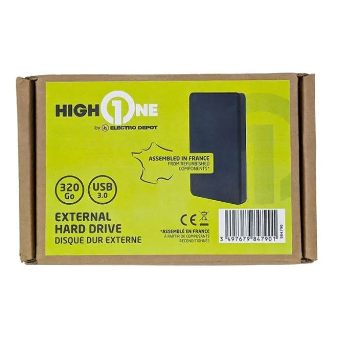Disque Dur HIGH ONE 320Go USB 3.0 Reconditionné Grade A+