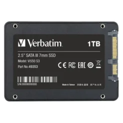 Disque dur SSD interne VERBATIM Sata 1To Vi550 S3