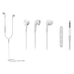 Ecouteurs filaires EDENWOOD EDSIM01 blanc semi intra