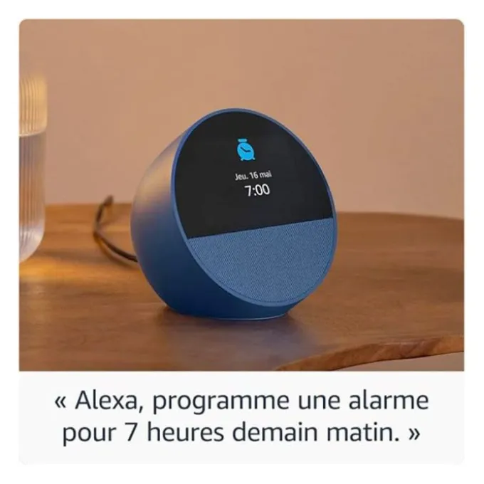 Enceinte AMAZON ECHO SPOT Bleue