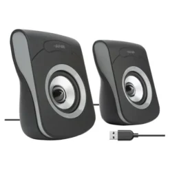 Enceintes APM Filaires USB 2.0 - Duo Haut-Parleurs PC