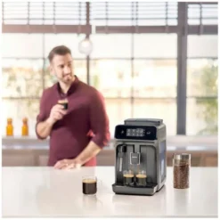 Expresso broyeur PHILIPS EP1224/00 Machine à café à grain Gris brossé + mousseur à lait