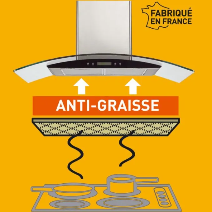 Filtre anti-graisse 100% lin naturel 114 x 47 cm