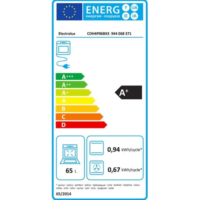 Four chaleur tournante ELECTROLUX COH4P06BX3