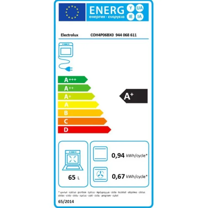 Four chaleur tournante ELECTROLUX COH4P06BX0