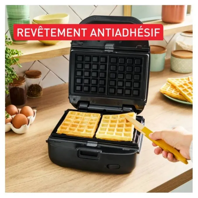 Gaufrier TEFAL + Croque-monsieur Snack collection - SW863J