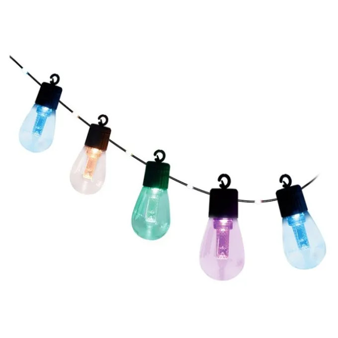 Guirlande électrique ON EARZ Guingette multicolore connectée 25 ampoules