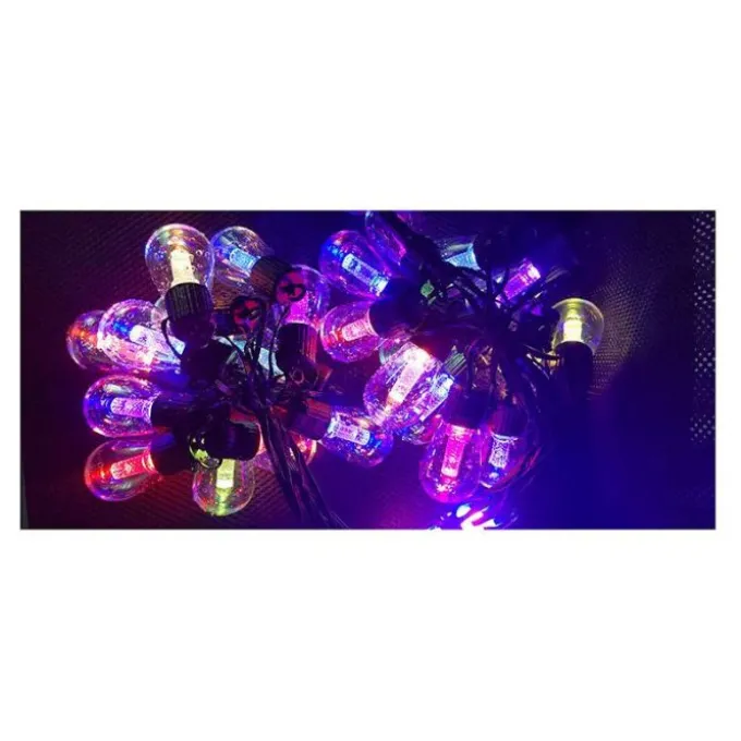 Guirlande électrique ON EARZ Guingette multicolore connectée 25 ampoules