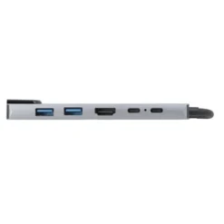 HUB USB-C Edenwood 6-en-1 avec HDMI, RJ45, USB 3.0, USB-C PD