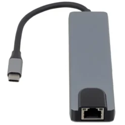 HUB USB-C Edenwood 6-en-1 avec HDMI, RJ45, USB 3.0, USB-C PD