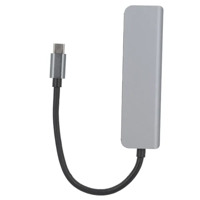 Hub USB-C 5-en-1 – Adaptateur multifonction avec HDMI, USB, SD et recharge rapide