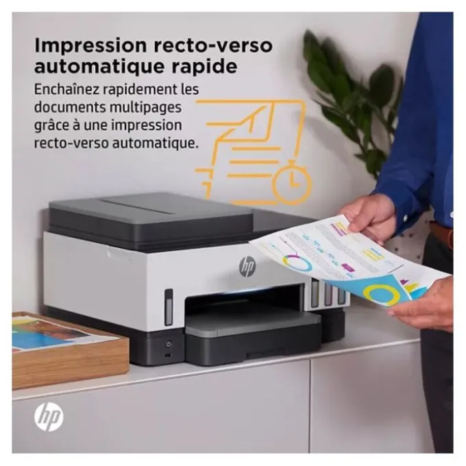 Imprimante HP Smart Tank 7606 multifonction + fax à réservoir