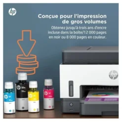 Imprimante HP Smart Tank 7606 multifonction + fax à réservoir