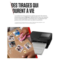 Imprimante photo wifi CANON SELPHY CP1500 noire - impression format photo (10x15cm)