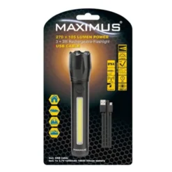 Lampe torche LED MAXIMUS FL 028 270 lumens Rechargeable