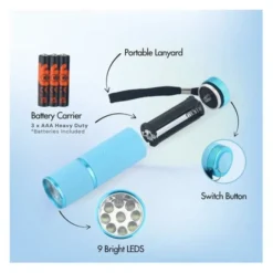 Lampe torche UNIROSS Enfant Fluorescente (coloris aléatoire)