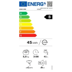 Lave-linge hublot 5 kg HIGH ONE WF 510 B W566C