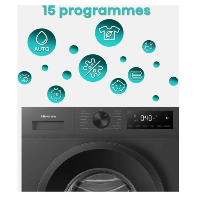 Lave-linge hublot 11 kg HISENSE WF1I1142BBL