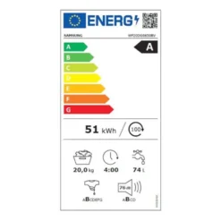 Lave-linge hublot 20 kg SAMSUNG WF20DG8650BV
