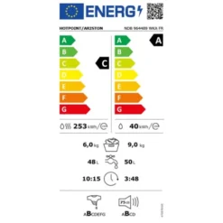 Lave-linge séchant 9 kg / 6 kg HOTPOINT NDB964489WKAFR