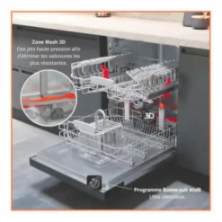 Lave-vaisselle semi-intégrable HOTPOINT HA3PB14BN7A0X