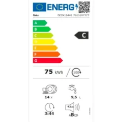 Lave-vaisselle tout intégrable BEKO BDIN18441 14S42DB