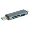 Lecteur de cartes multifonction SEDEA 6 en 1 - USB - USB-C