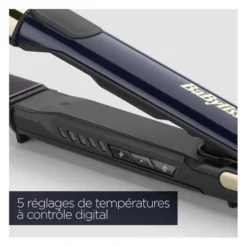 LISSEUR BOUCLEUR BABYLISS ST484E 2en1 Black Onyx