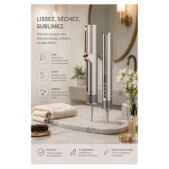 Lisseur SILVER STYLE séchant 2en1 LISS'AIR