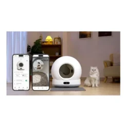 Litière auto nettoyante PAWZZ 72L avec caméra
