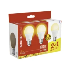 Lot de 3 Ampoules XANLITE E27 Standard