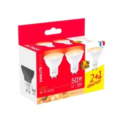 Lot de 3 Ampoules XANLITE GU10 345LM 3000K