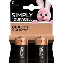 Lot de 2 Piles DURACELL Simply C - LR14