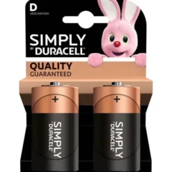 Lot de 2 Piles DURACELL Simply D - LR20