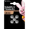 Lot de 5 Piles DURACELL Simply LR44