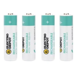 Lot de 4 Piles rechargeables ELECTRO DÉPÔT AAA - LR03 800MAH